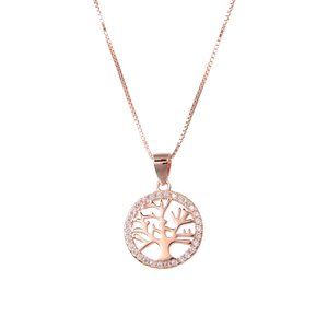 92.5 Solid Sterling Silver Cubic Zirconia Necklace